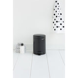 Brabantia Newicon Pedal Bin 3L Matt Black