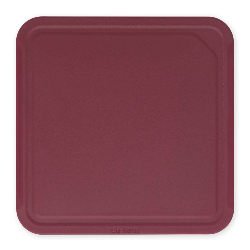 Brabantia Tasty+ cutting board 25x0.8x25 cm Aubergine red