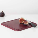 Brabantia savoureuse + planche à découper 25x0,8x25 cm aubergine rouge