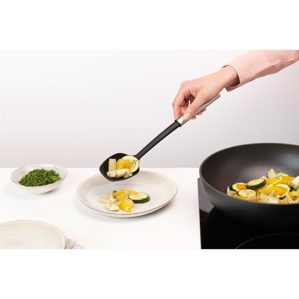 Brabantia Profile serving spoon black stainless steel