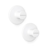 Brabantia Renew towel hooks 2 pieces white