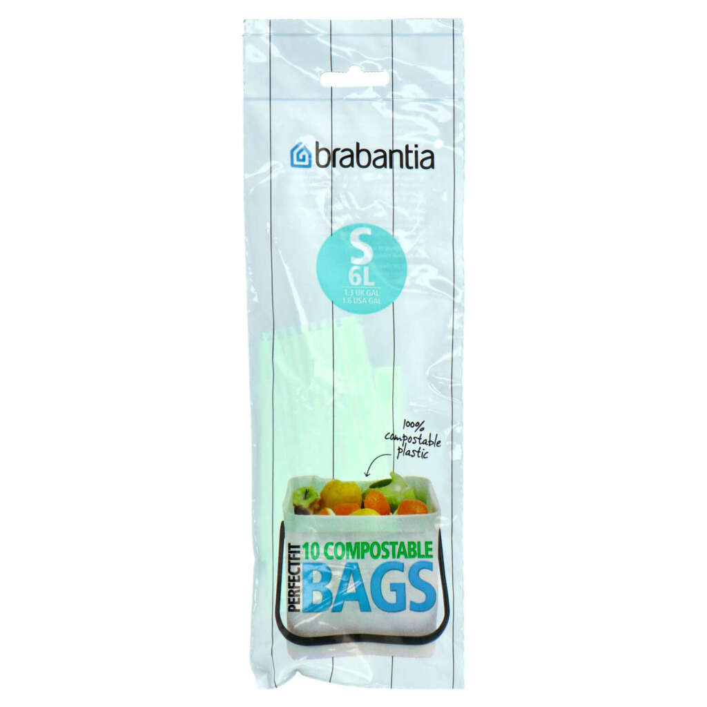 Brabantia PerfectFit composting waste bags S 6L 10 pieces