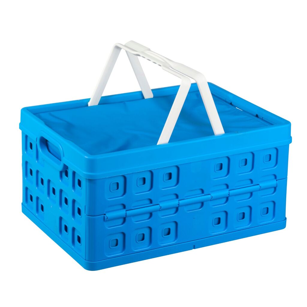 Sunnware Quadrat klappt Crate + cooler Bags 39L 49x36x24,5 cm blo