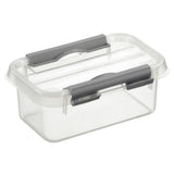 Sonnenwaren Q-Line Storage Box 0,5L Transparent Silber