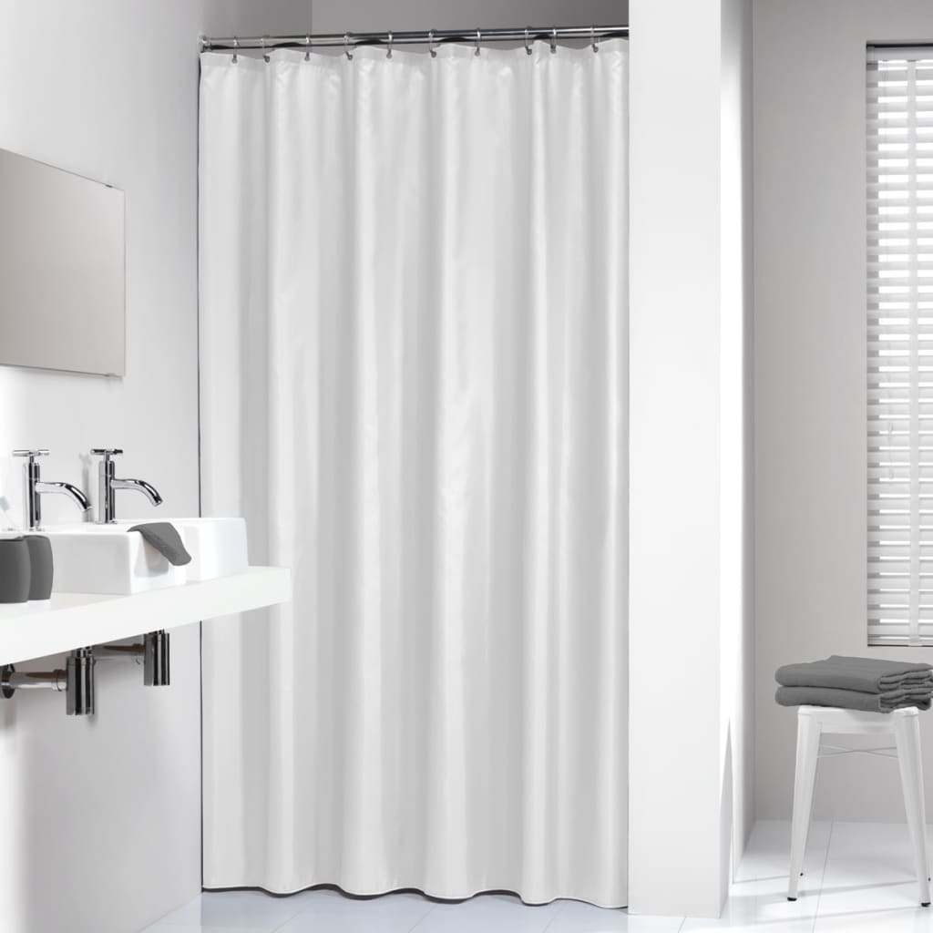 Rideau de douche sceaux en peau sceaux Granada 180 cm blanc 217001310