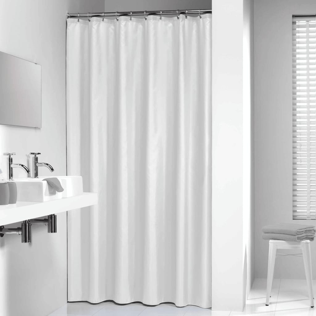 Cortina de ducha de piel de sello de sello Madeira 120 cm White 238501110