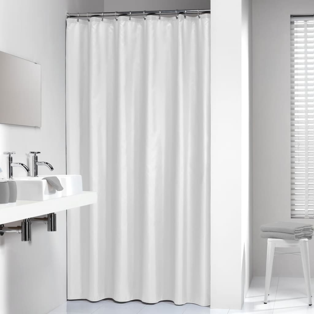 Rideau de douche sceaux en peau sceaux mafridère 180 cm blanc 238501310