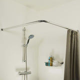 Sealskin Sealskin corner shower curtain rod 90x90 cm Mat gray