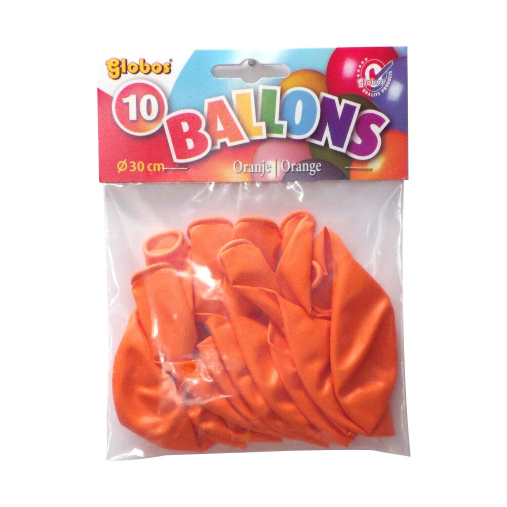 Globos ballonger 10 stykker oransje