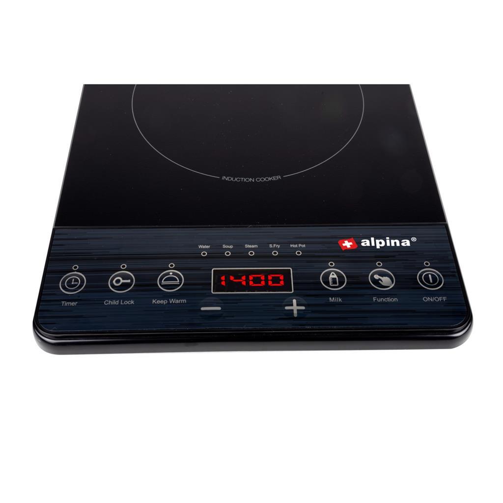 Alpina 1-Burner induktion Hob 2000w svart