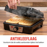 Alpina Waffleijzer Bryssel Waffles Non -Stick Coating 4 Waffles 1200W