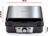 Alpina Waffleijzer Bruxelles Waffles Non -Stick Coating 4 Waffles 1200W