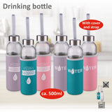 Alpina Drénkfläsch Glas 500ml + Einfach Cover
