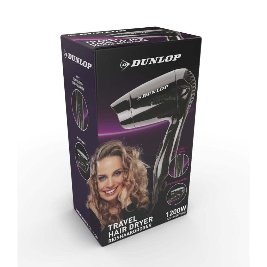 Dunlop Reis Hairdryer 1200W Nero