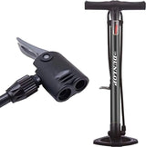 Dunlop bicycle pump standing with extra valves black