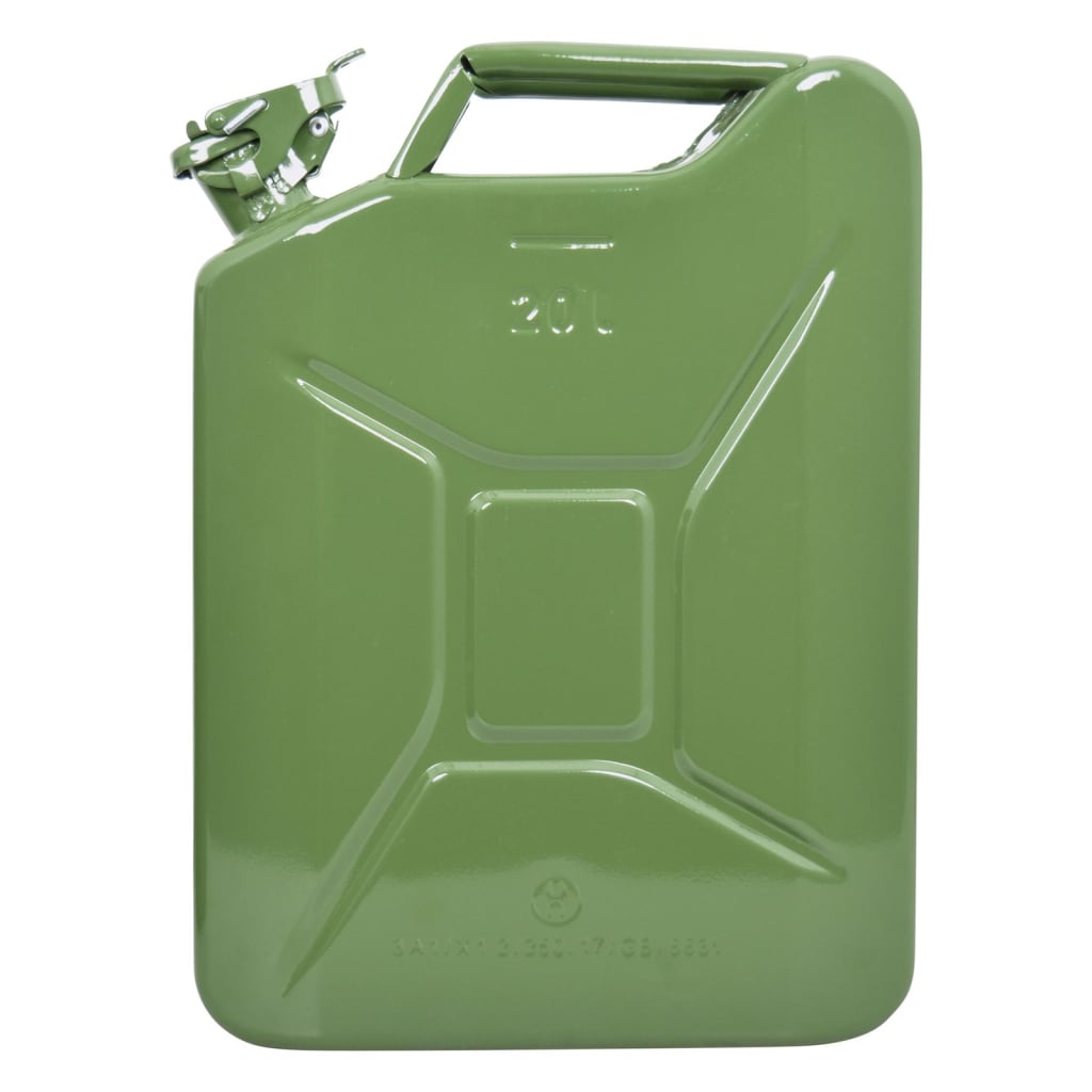 Carpoint Stalen jerrycan 20 liter groen