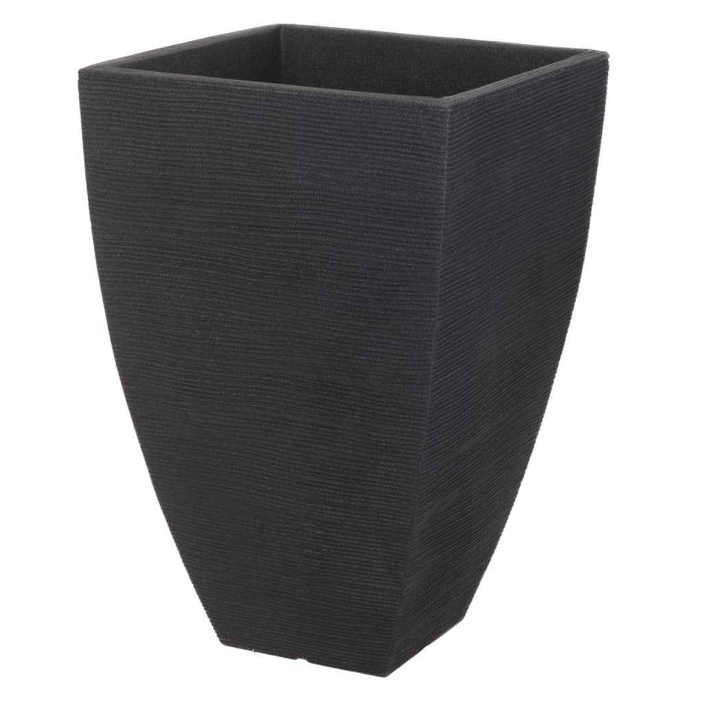 Progarden Progarden Flowerpot Ribbed Čtyři smadený 43 cm antracite -colored