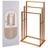 Bathroom Solutions Bathroom Solutions Towel rack with 3 rods of bamboo