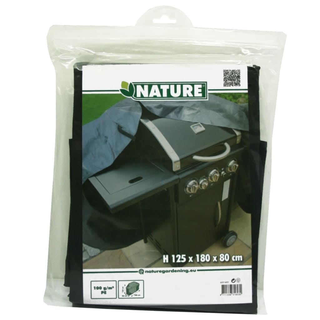 Natur Naturschutz Cover fir Gas Barbecuen 180x125x8 cm