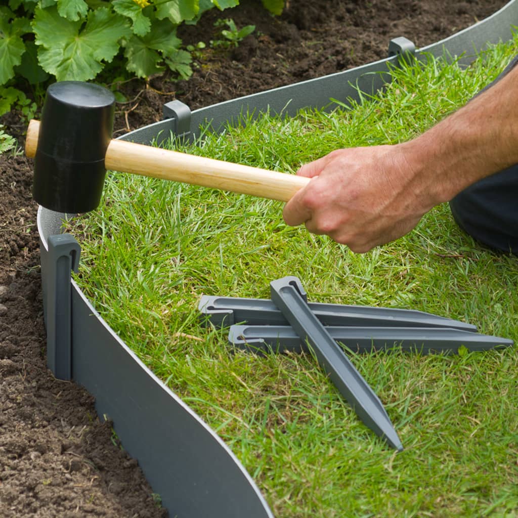 Naturaleza naturaleza jardinería plumas redondas 10 piezas pequeño gris