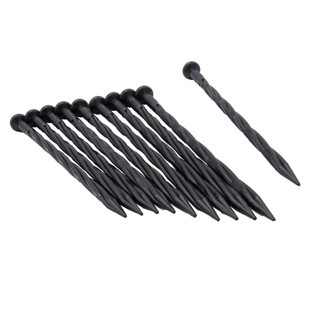 Nature Nature Ground Pins 10 PCS 20 cm Black