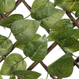 Nature Nature garden slat work with bay leaf green leaves 90x180 cm