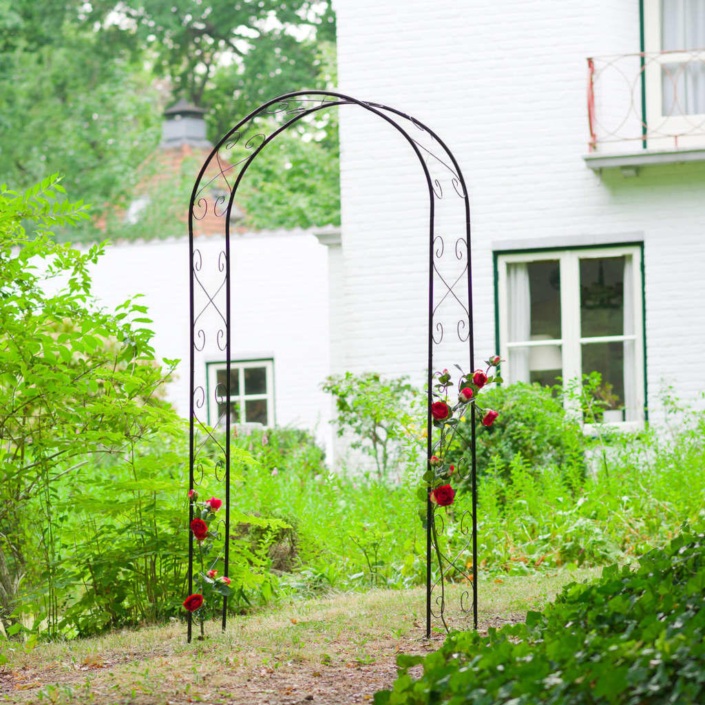 Nature Nature Gardenbog 100x37x230 cm Metal Svart