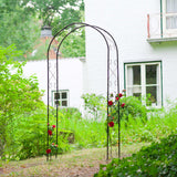 Nature Nature Gardenbog 100x37x230 cm Metall Schwarz