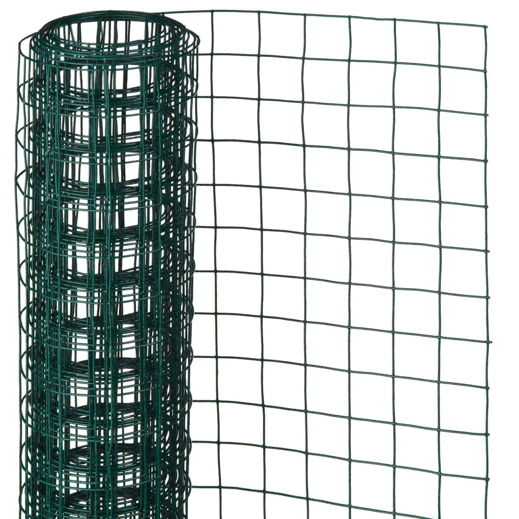 Nature Nature Gaas Square 25 mm 1x2.5 m M plastic coated steel green