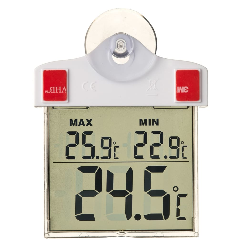 Nature Nature Window Thermometer Digital 13x10x3 CM 6080078