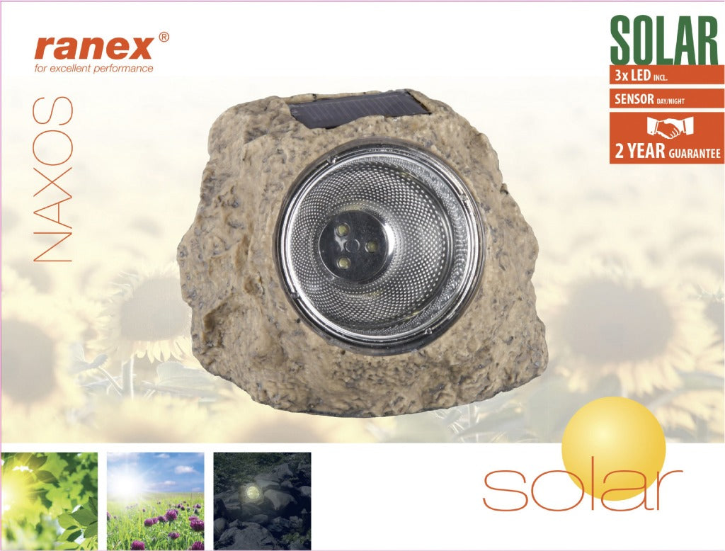 Ranex RA-5000154 Solar Garden Lamp 3 LED