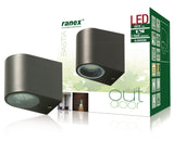 Ranex RA-5000332 LED outdoor wall lamp made of stainless steel