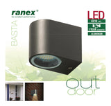 Ranex RA-5000332 LED outdoor wall lamp made of stainless steel