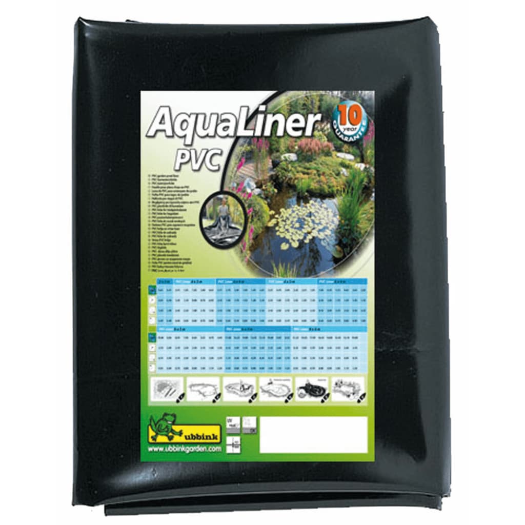 Ubbink ubbink stagno foglio acqualiner 6x5 m pvc nero