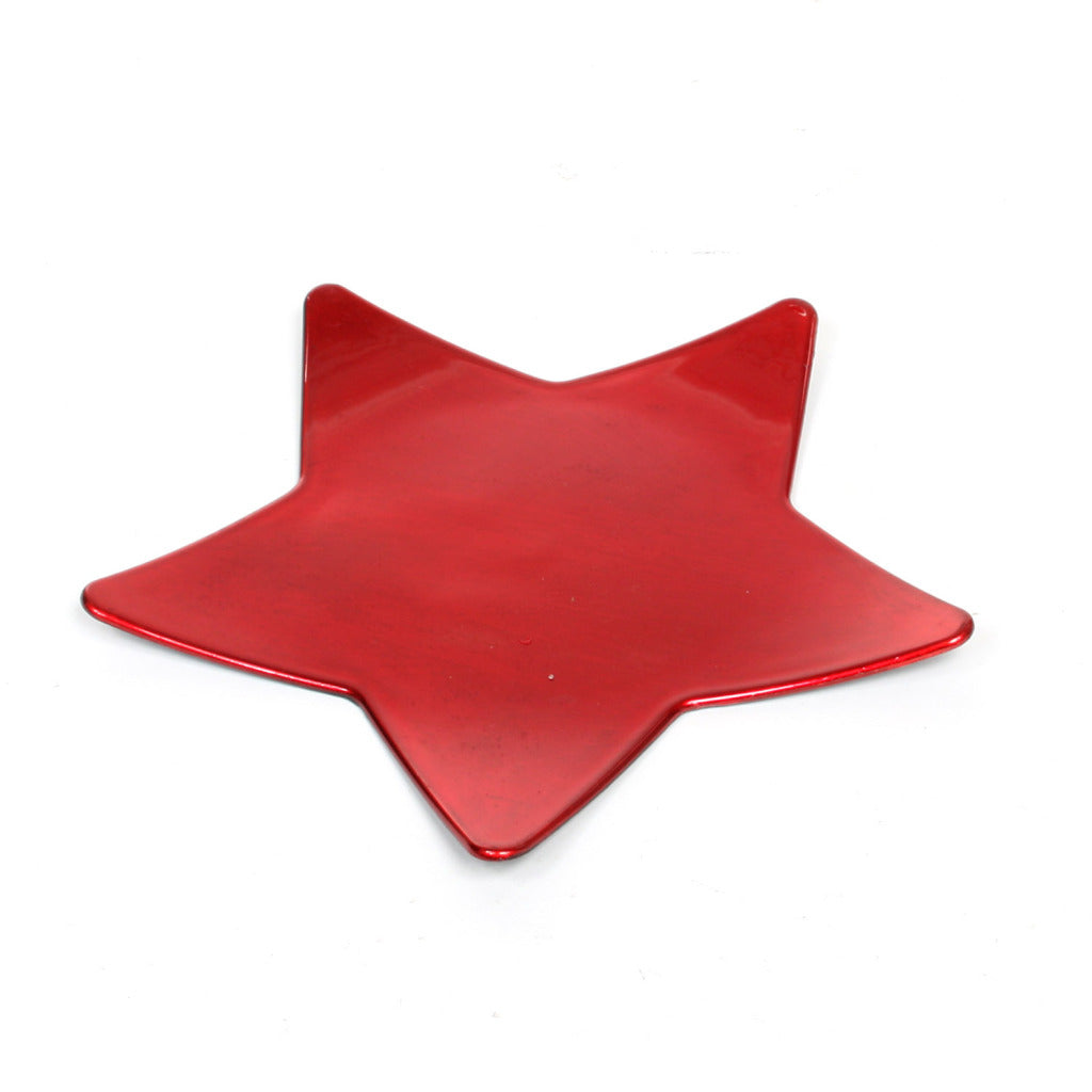 House of Seasons Mila Decoration Bord star 25 cm Red