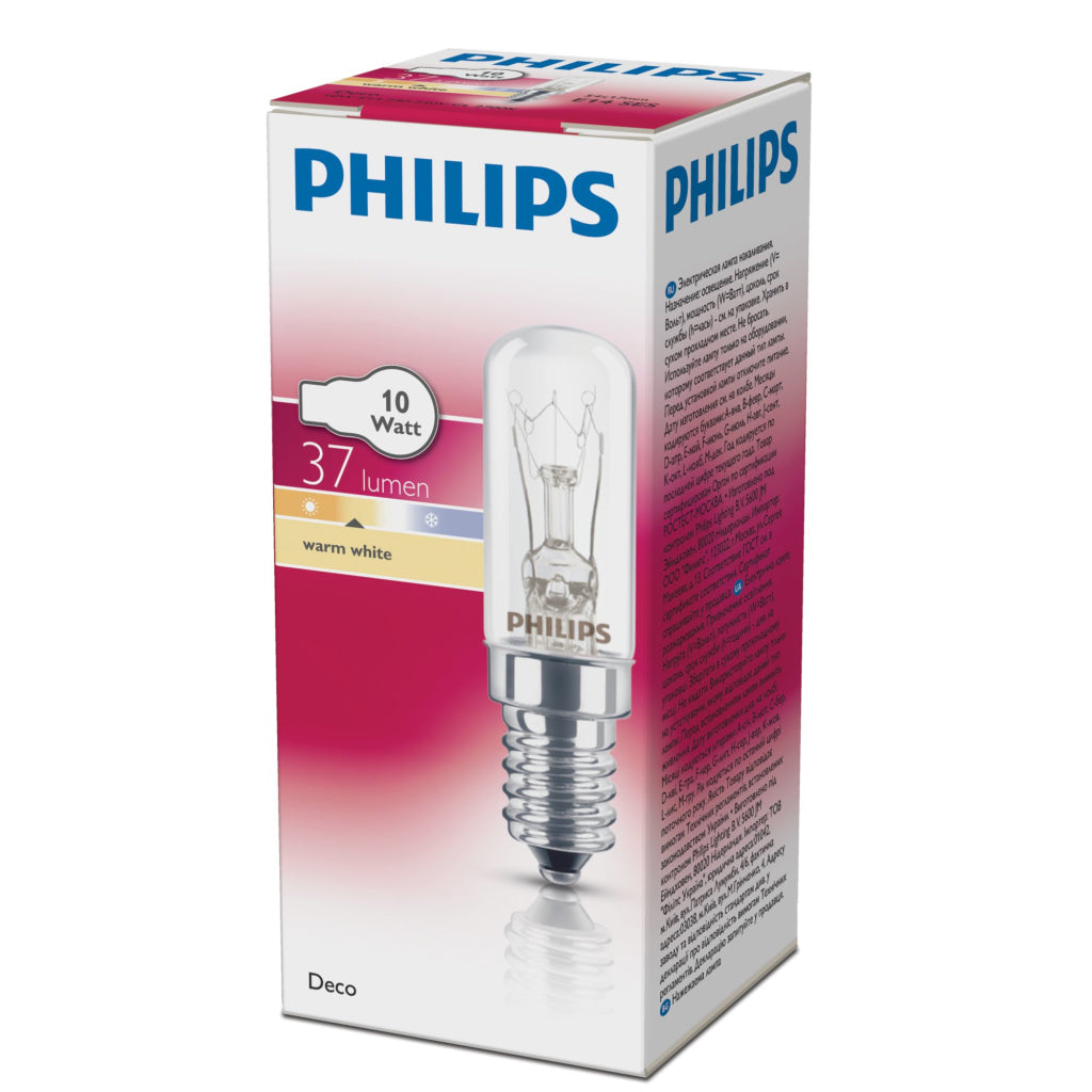 Philips Deco rl t 17 10W E14 K P Glühbirne warmes Weiß