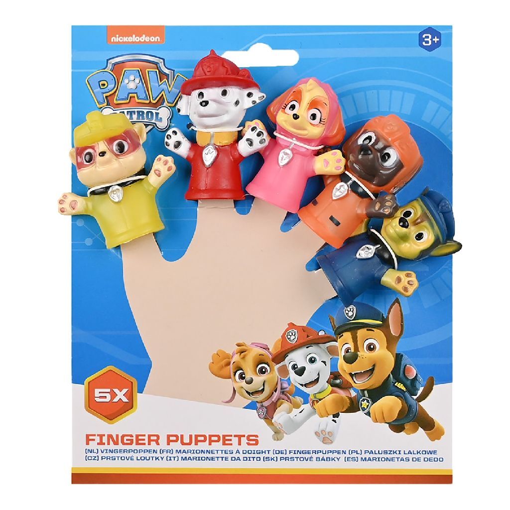 Finger dukker Paw Patrol, 5 ..