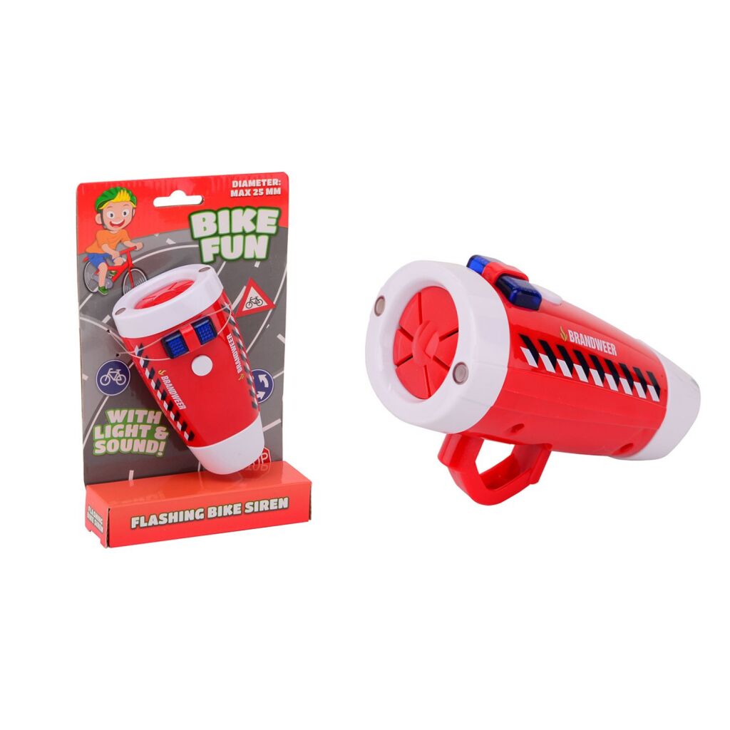 Bike Fun LED Lamp Fire Brigade med siren