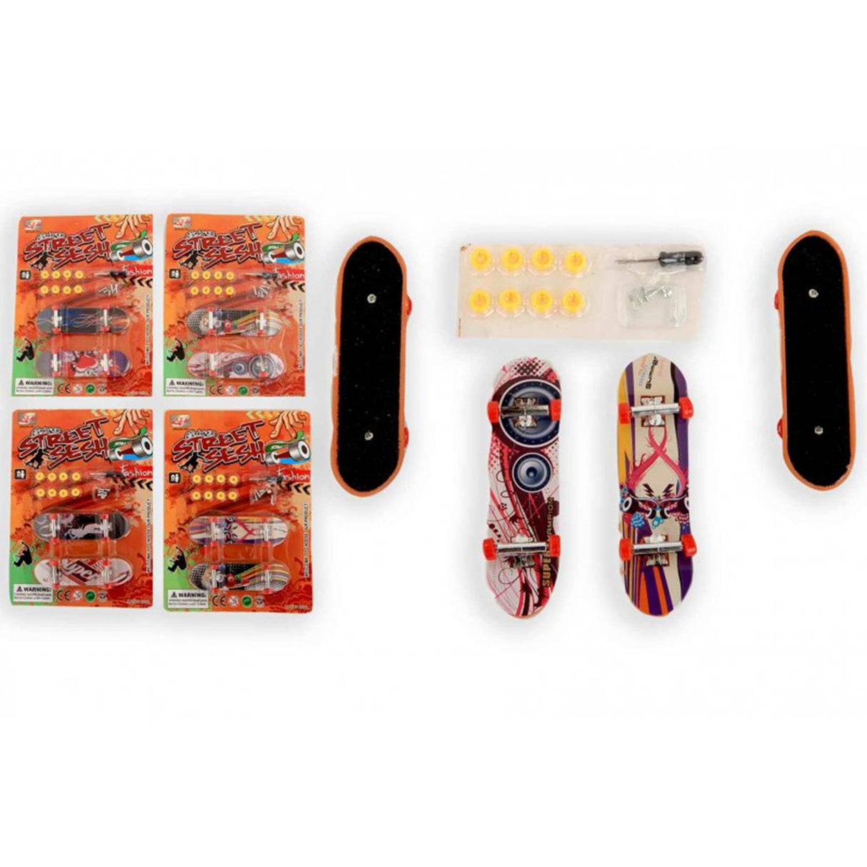 Prstový skateboard s příslušenstvím