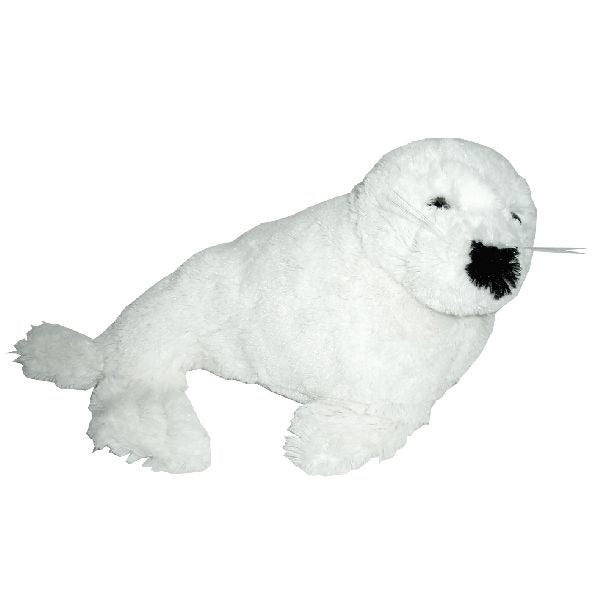 Sigillo di peluche varie bianco 24 cm