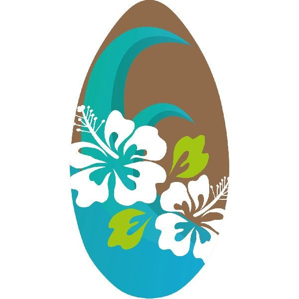 Sportx Skimboard Flower Blue Brown 100 cm