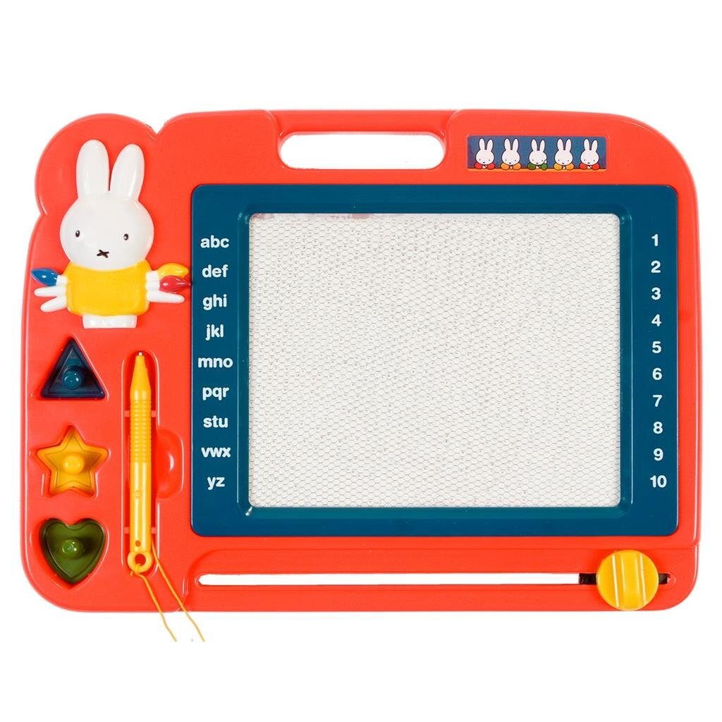 Carte à dessin magnétique Miffy avec stylo + 3 timbres