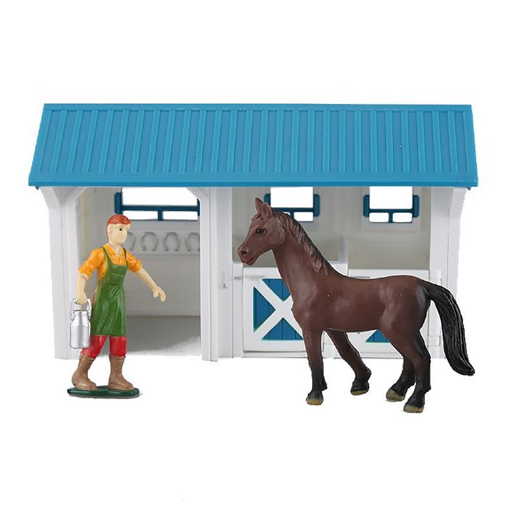 Dutch farm dutch farm paardenstal met figuur en paard