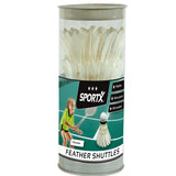 Sportx Shuttle Feathers White in Tube, 3st.