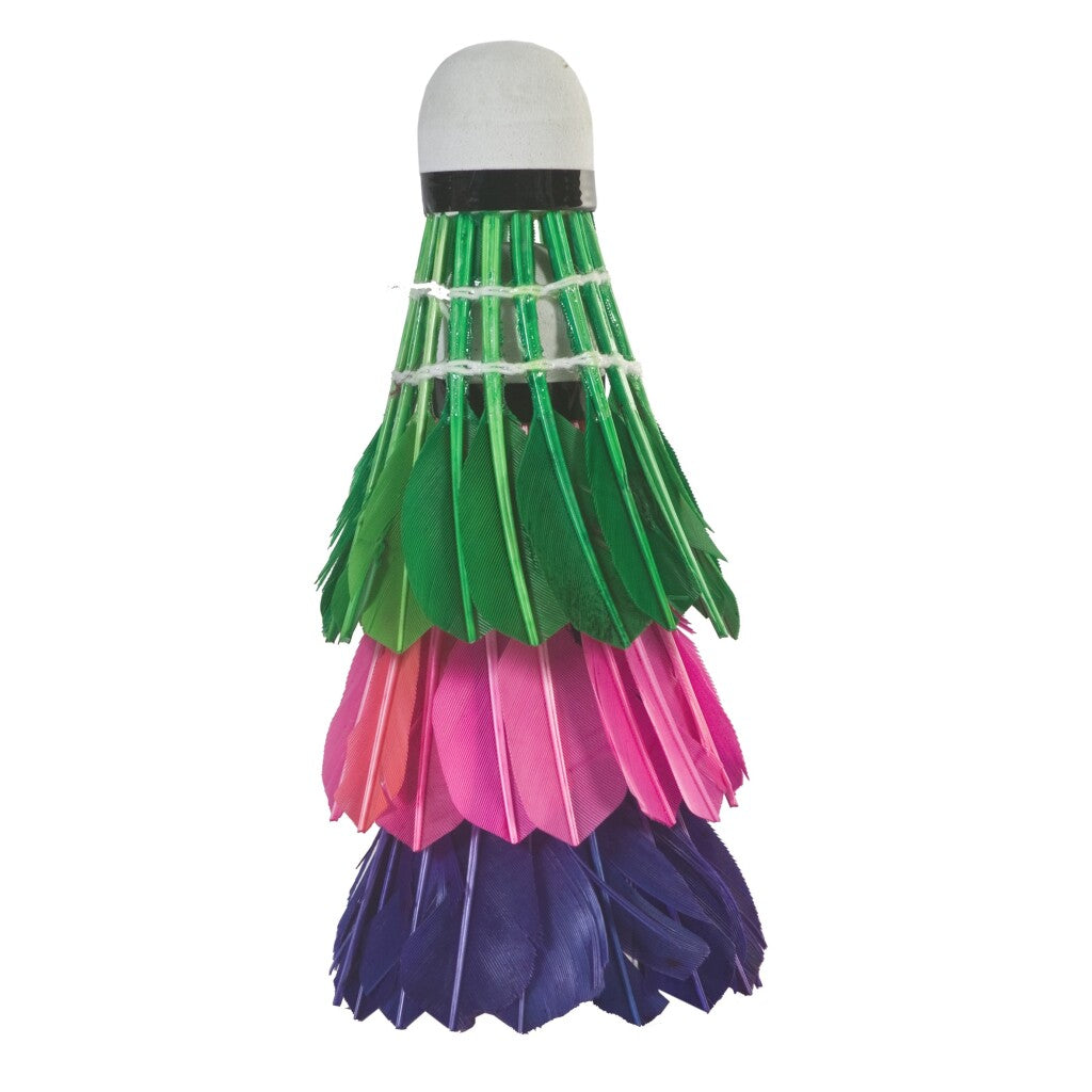 SportX Feather Shuttles in tube 3 pieces Purple Pink Green