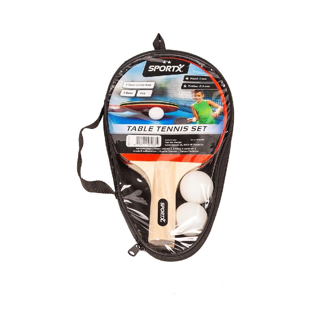 Sportx bordtennis set 5-del