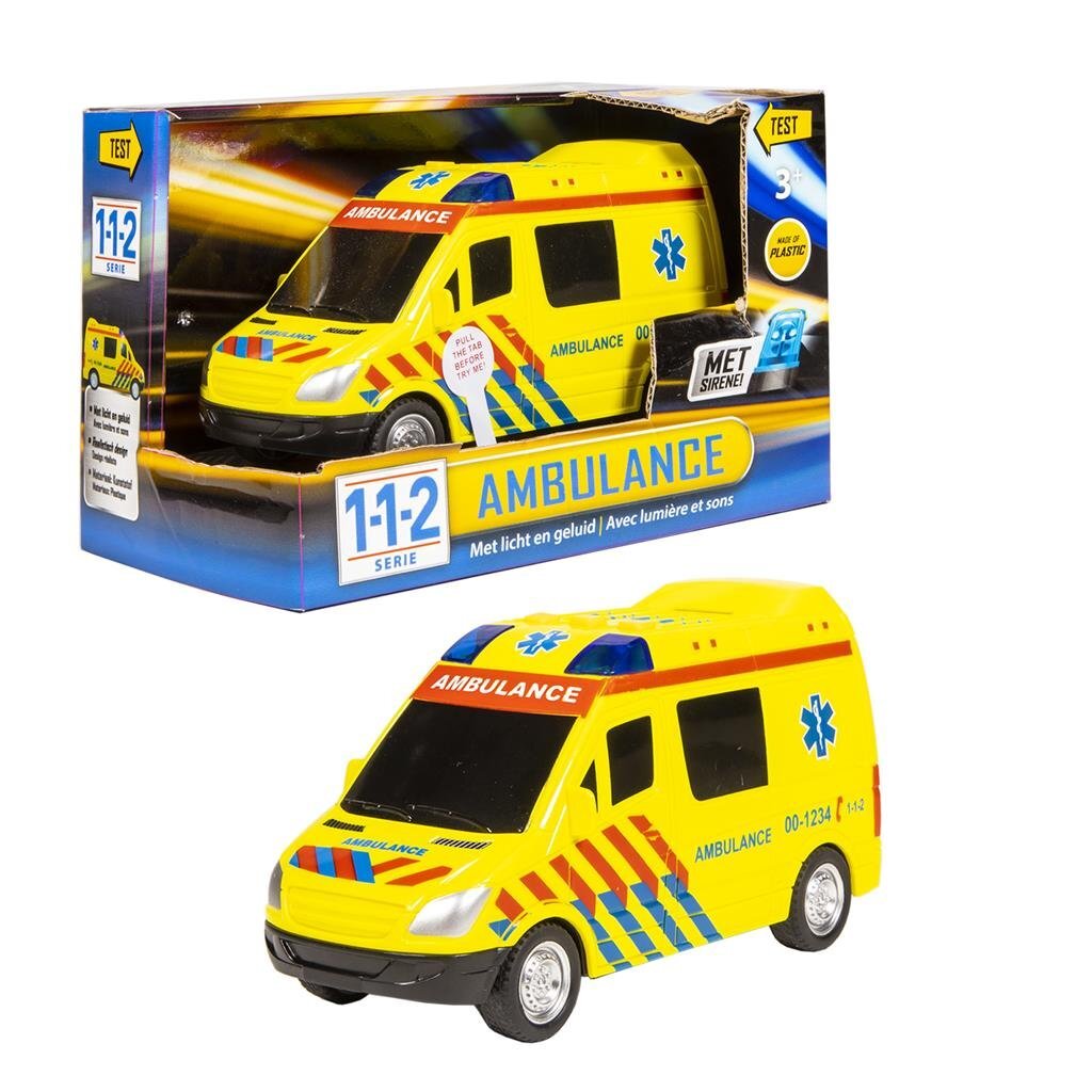 112 112 Rescue Racers Ambulance met Licht en Geluid