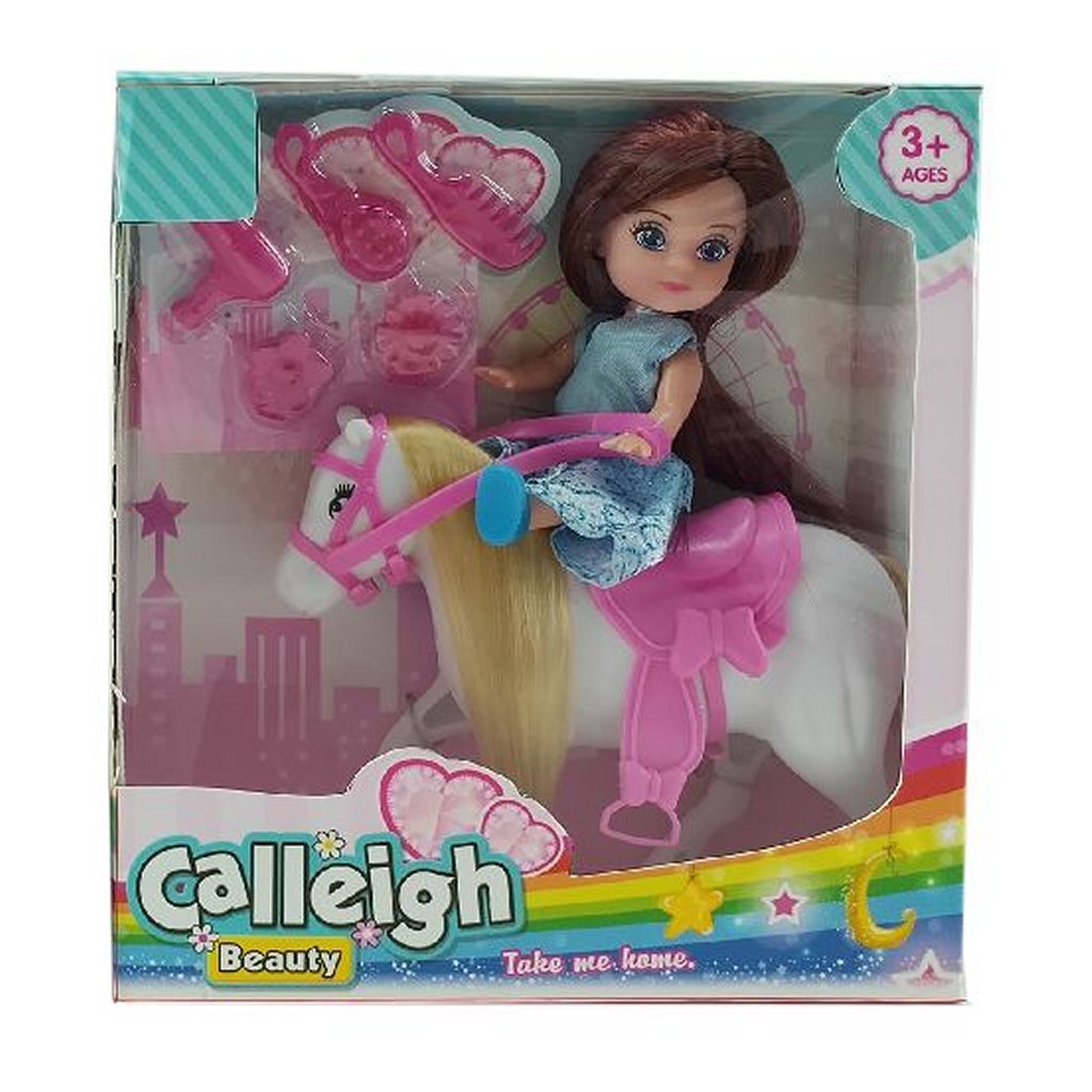 Basic Calleigh Mini Horse med Pop + tilbehør