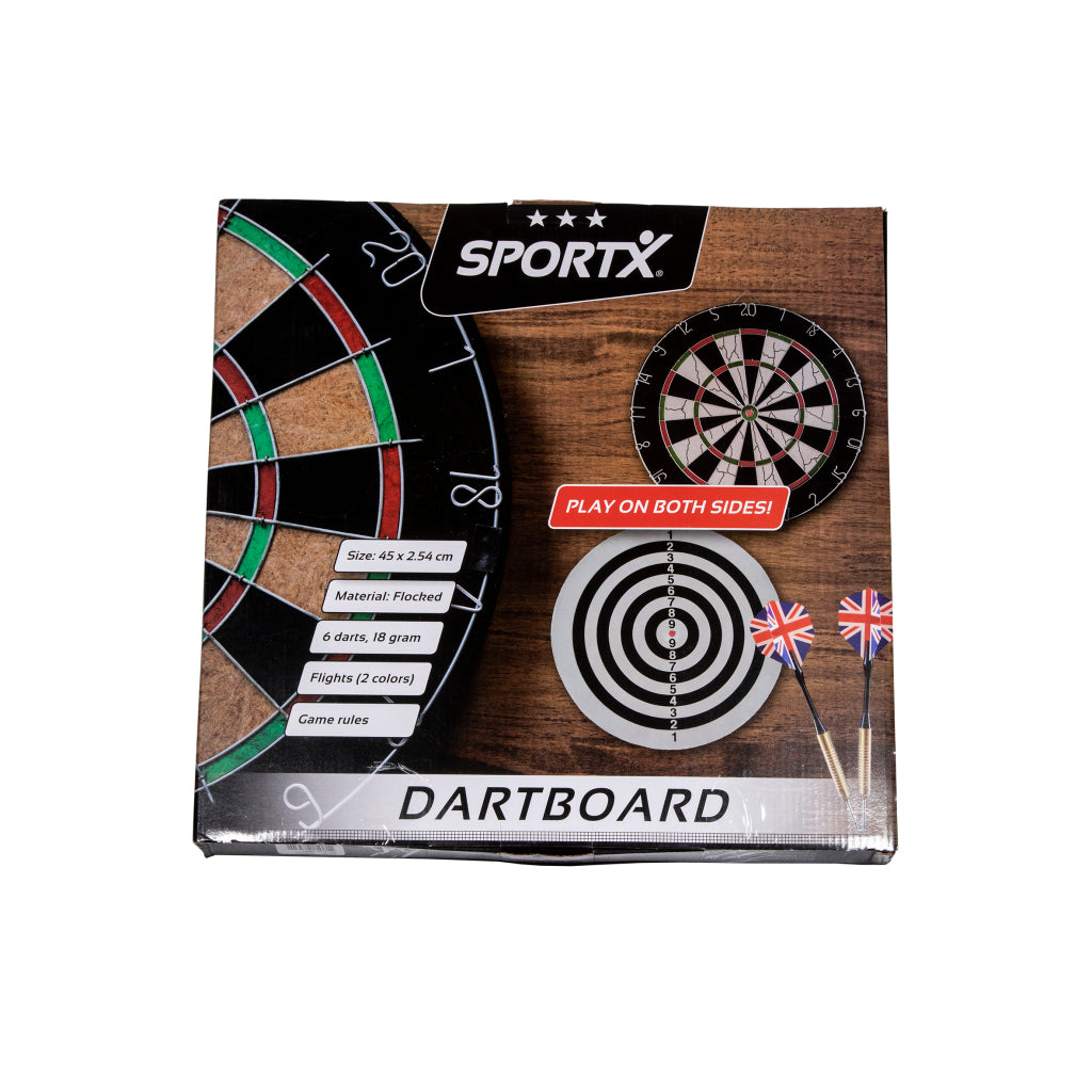 Sportx Dartbord se vrhl se 6 šipkami