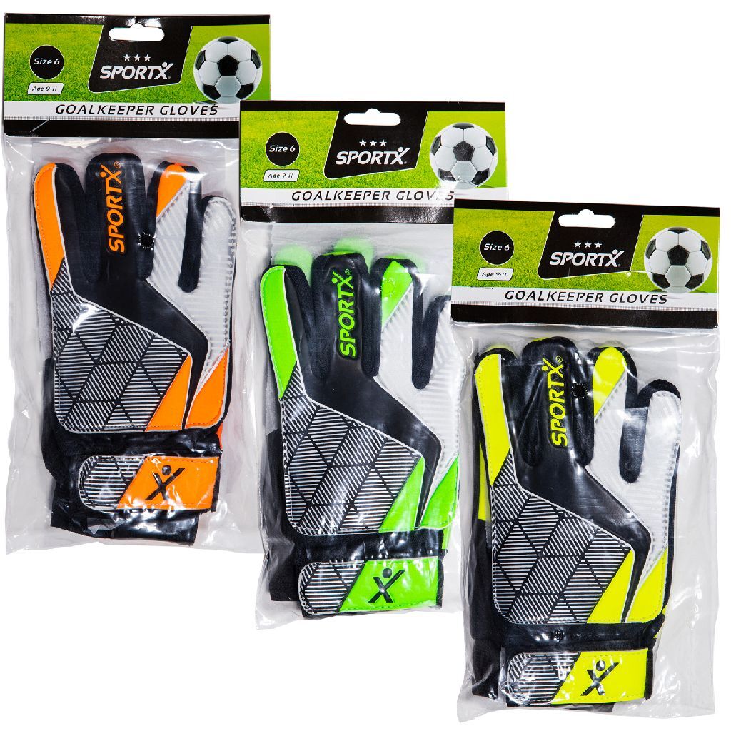 SportX goalkeeper gloves size 6